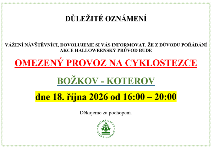 omezený provoz